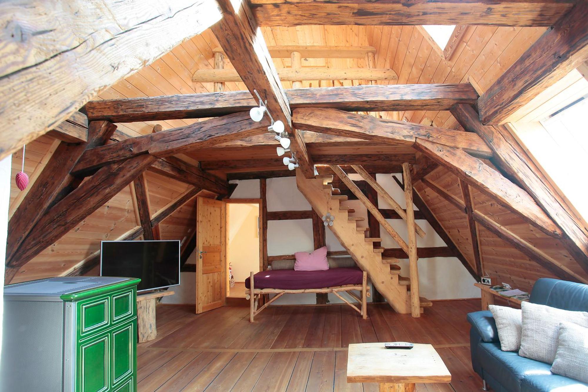 Gemuetliches Apartment Mit Galerie Im Ferienhof Litzendorf Eksteriør billede